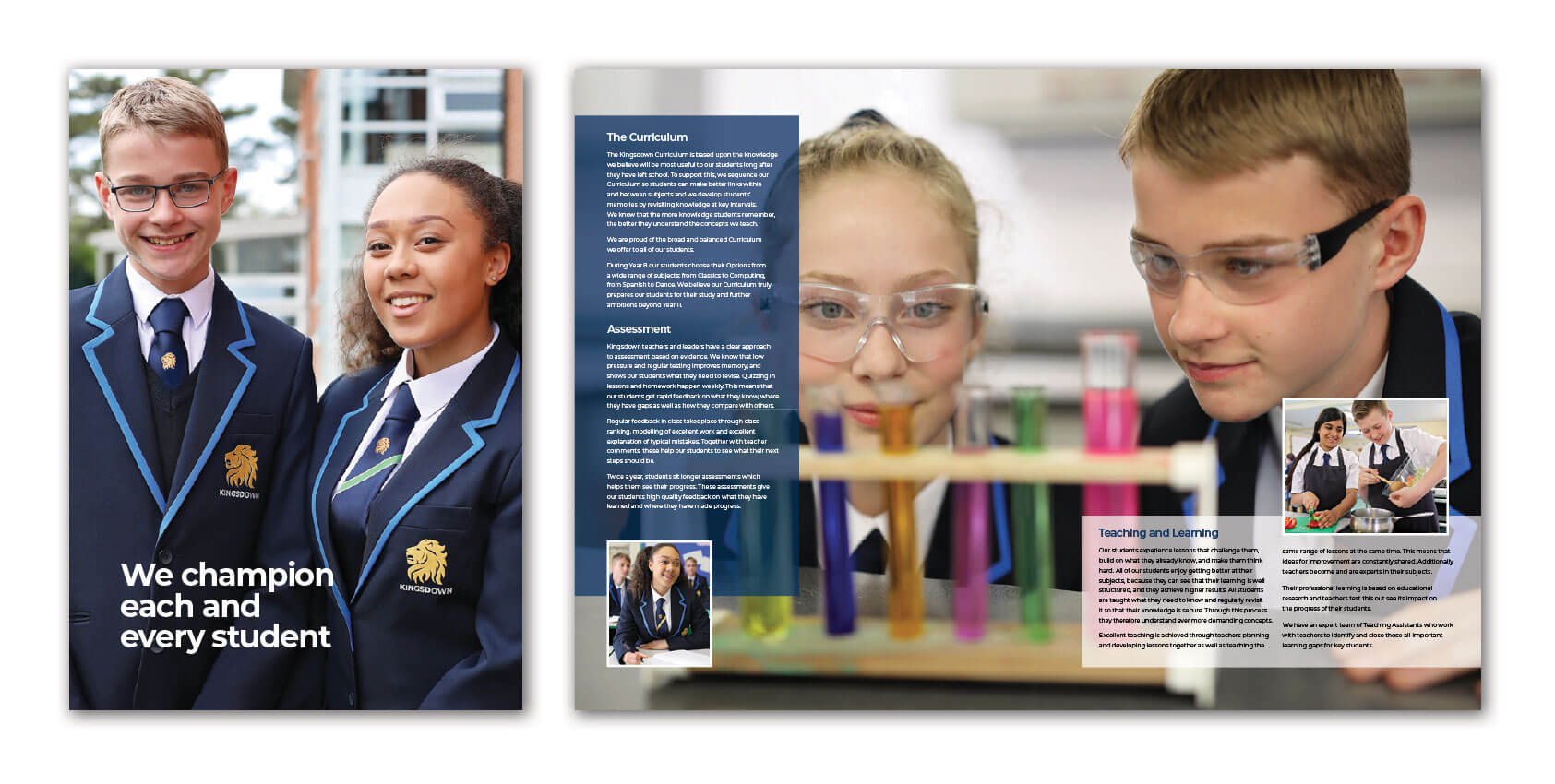 Kingsdown School Prospectus Design