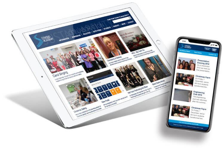 Strood Academy School Website Design